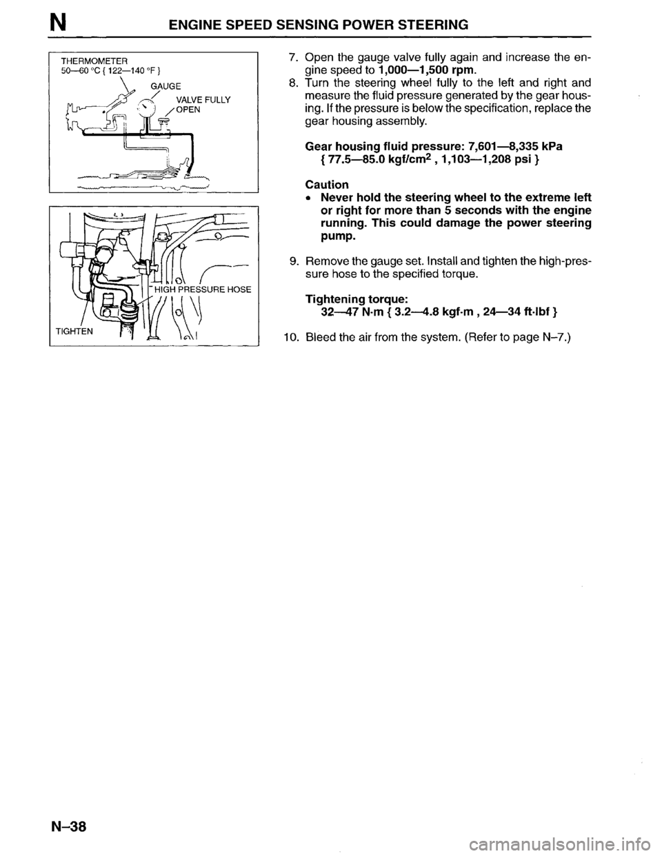 MAZDA MPV 1996  Workshop Manual 