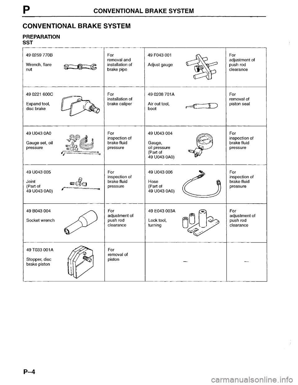 MAZDA MPV 1996  Workshop Manual 