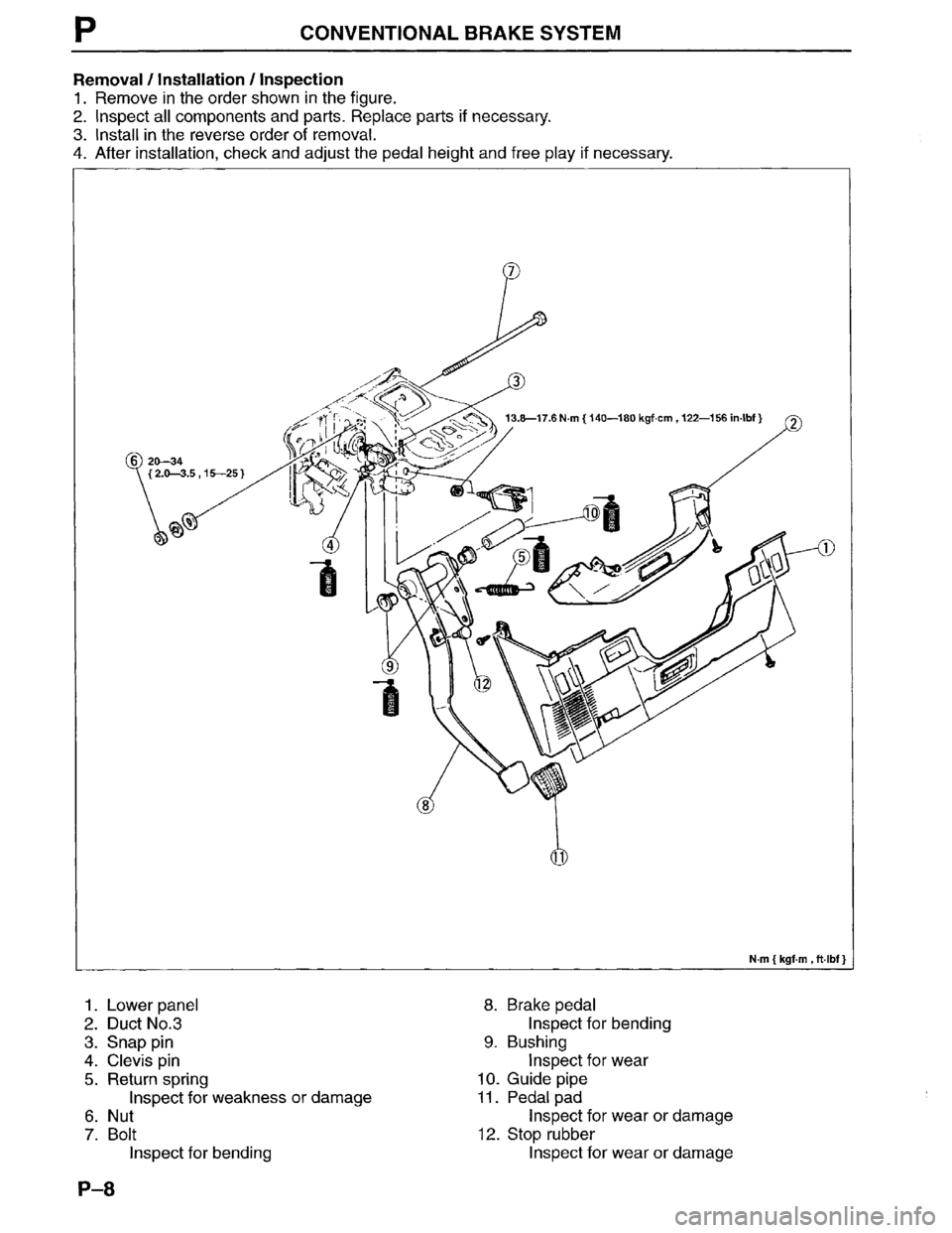 MAZDA MPV 1996  Workshop Manual 