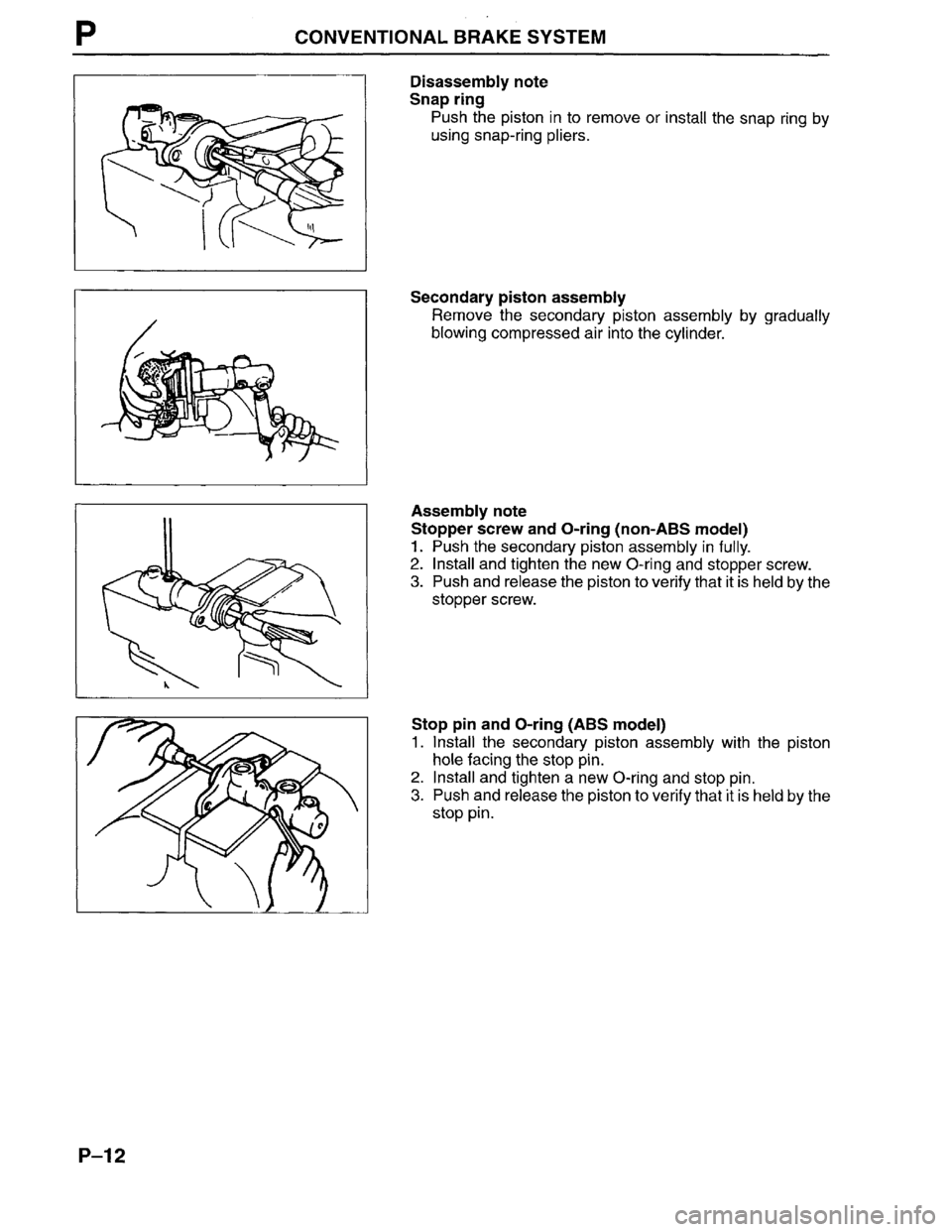 MAZDA MPV 1996  Workshop Manual 