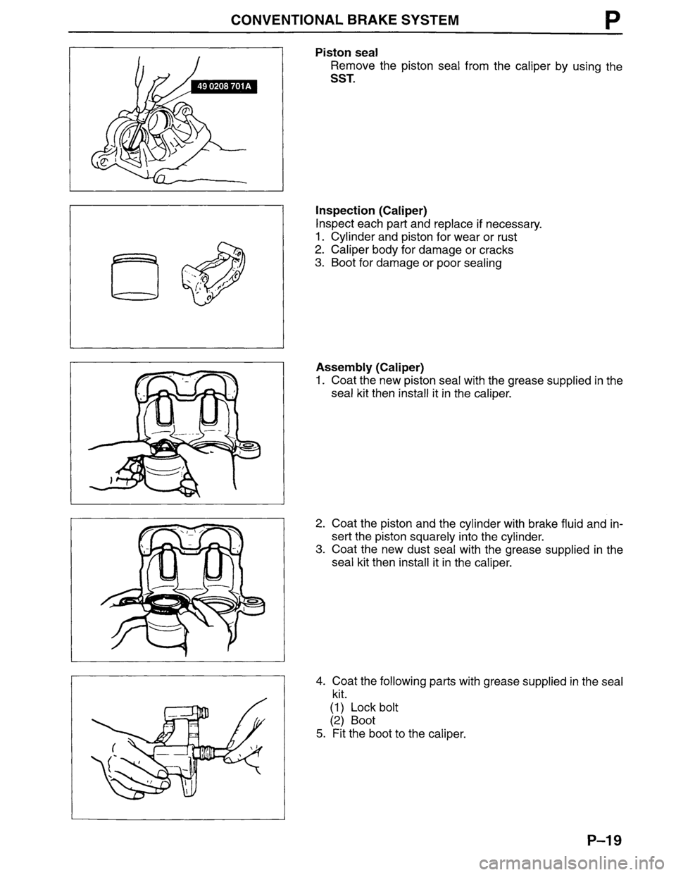MAZDA MPV 1996  Workshop Manual 