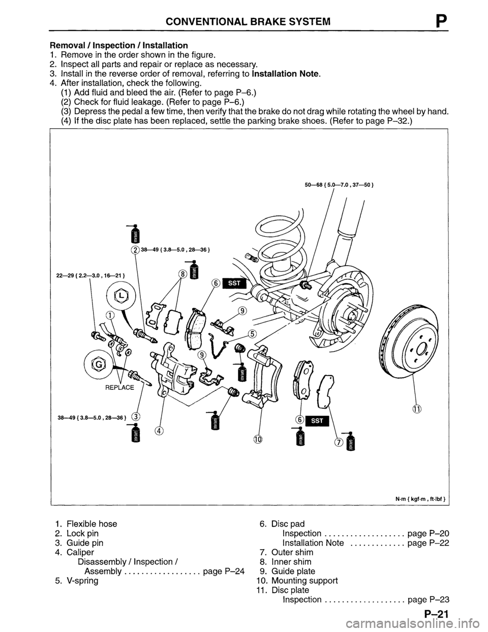 MAZDA MPV 1996  Workshop Manual 
