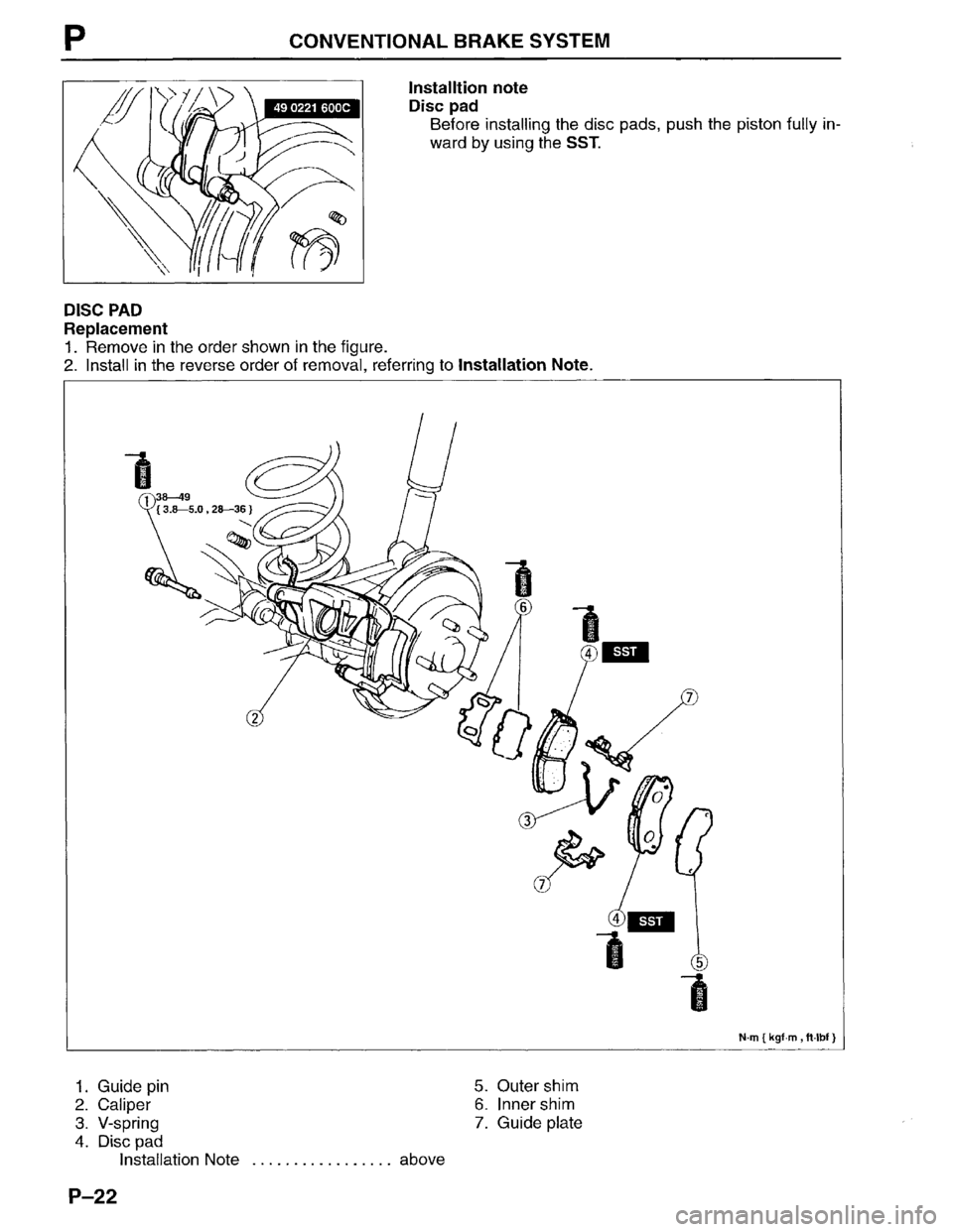 MAZDA MPV 1996  Workshop Manual 