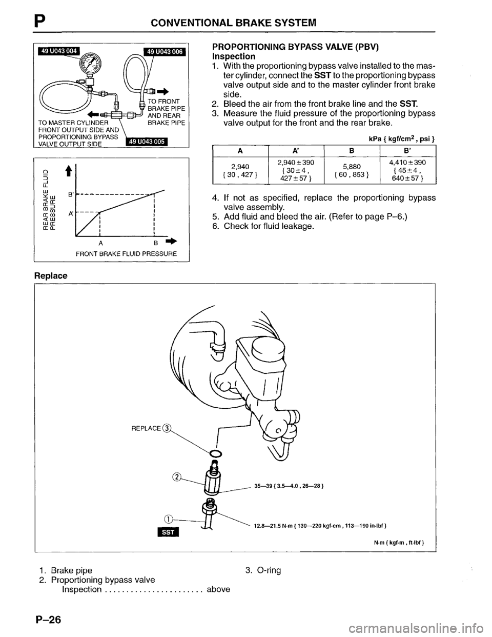 MAZDA MPV 1996  Workshop Manual 