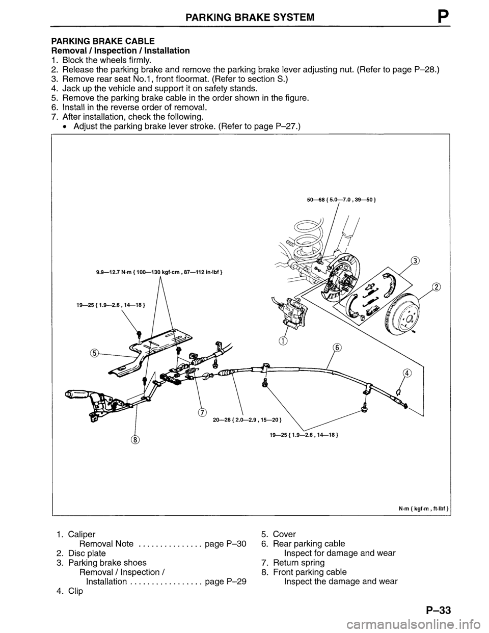 MAZDA MPV 1996  Workshop Manual 
