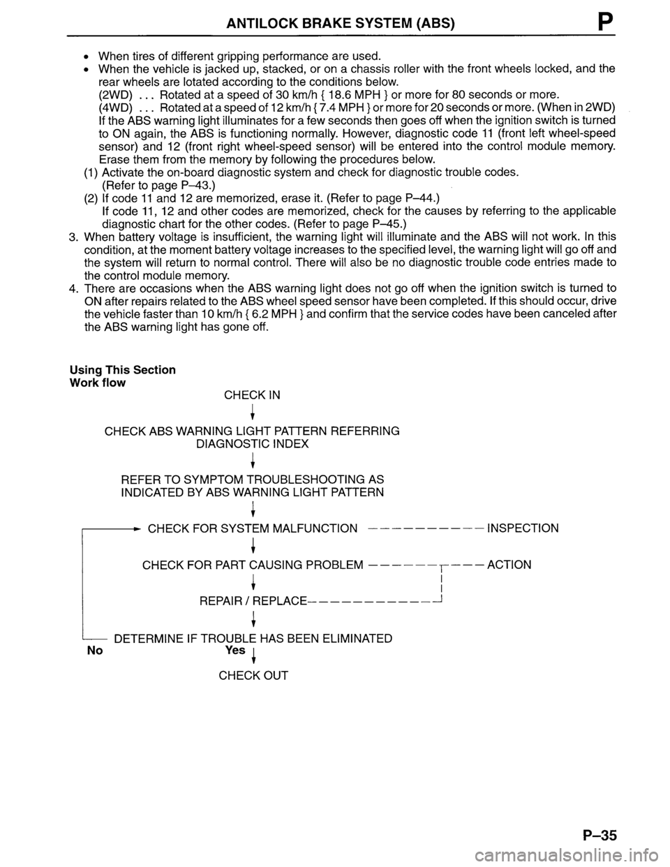 MAZDA MPV 1996  Workshop Manual 