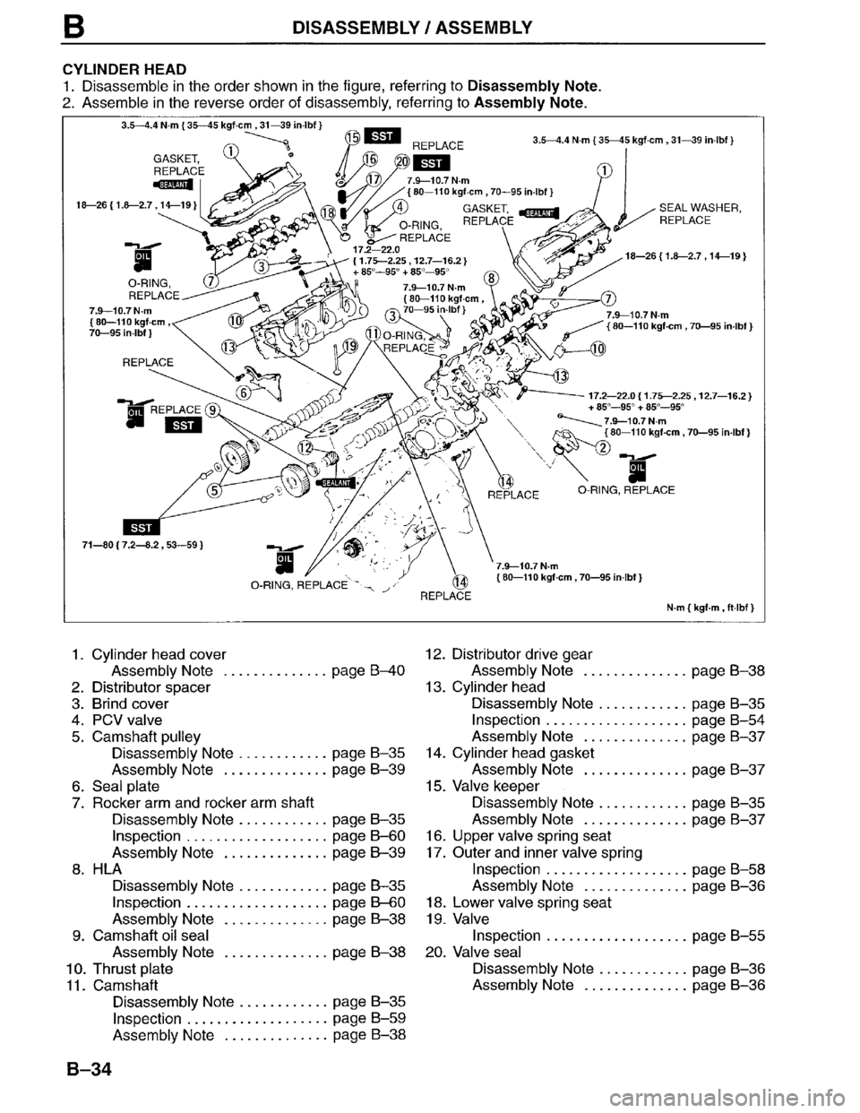 MAZDA MPV 1996  Workshop Manual 