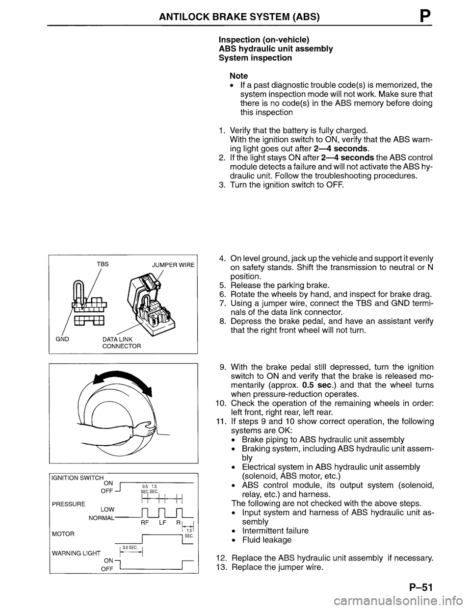 MAZDA MPV 1996  Workshop Manual 