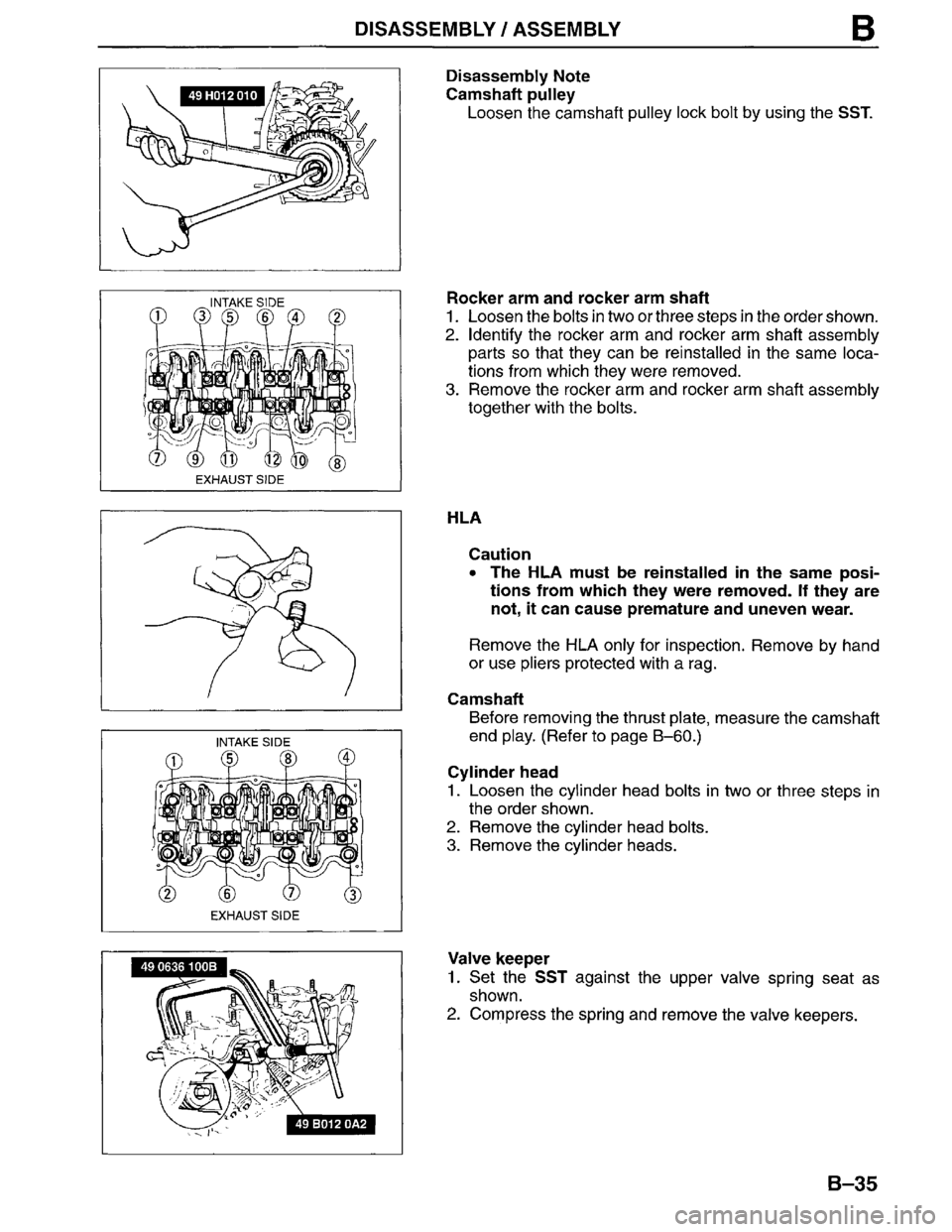 MAZDA MPV 1996  Workshop Manual 