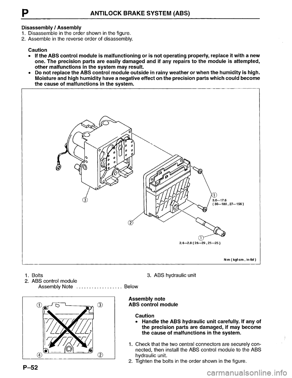 MAZDA MPV 1996  Workshop Manual 