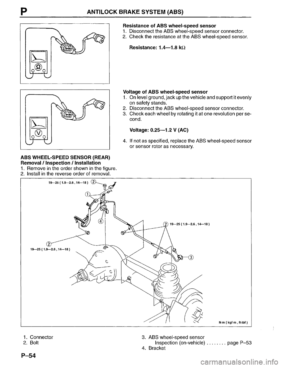 MAZDA MPV 1996  Workshop Manual 
