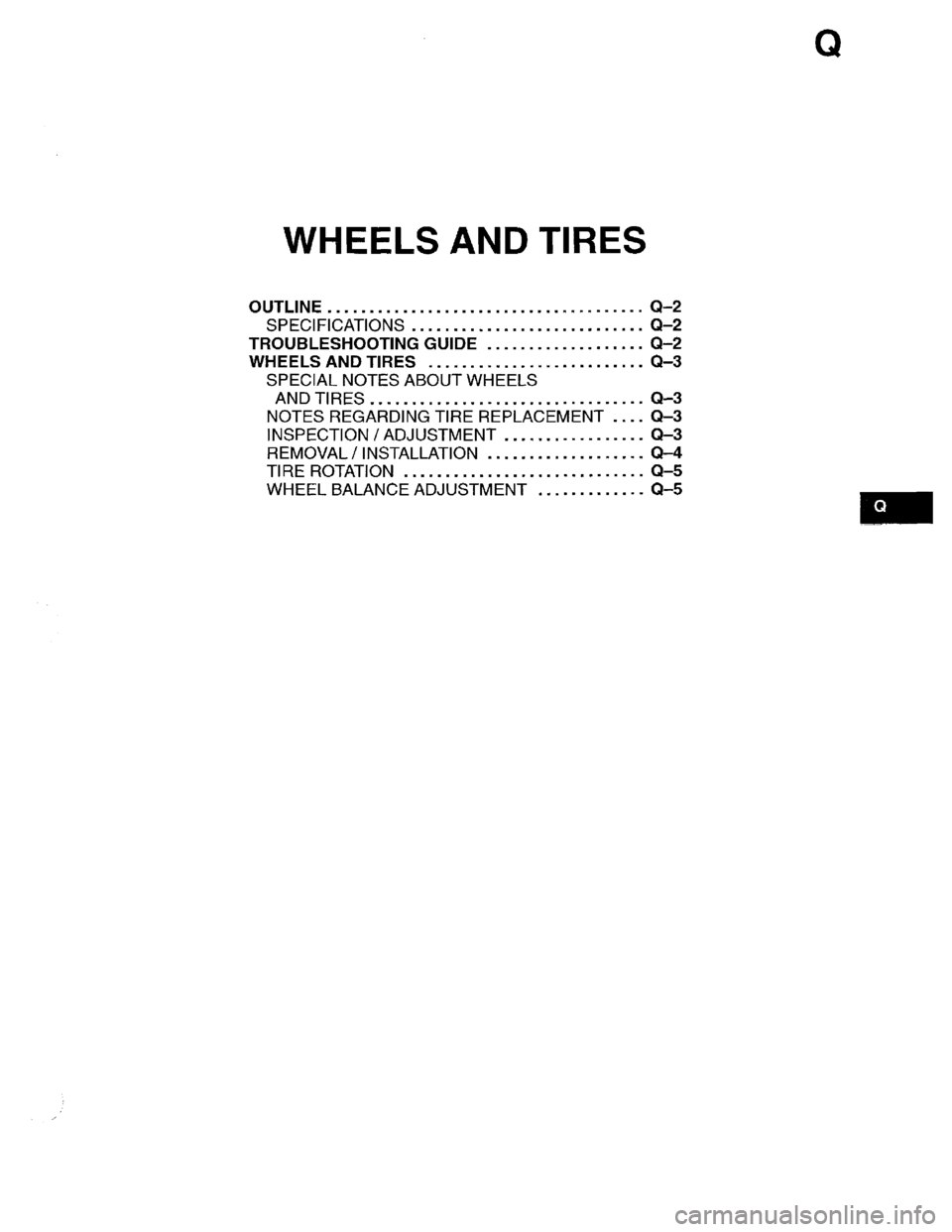 MAZDA MPV 1996  Workshop Manual 