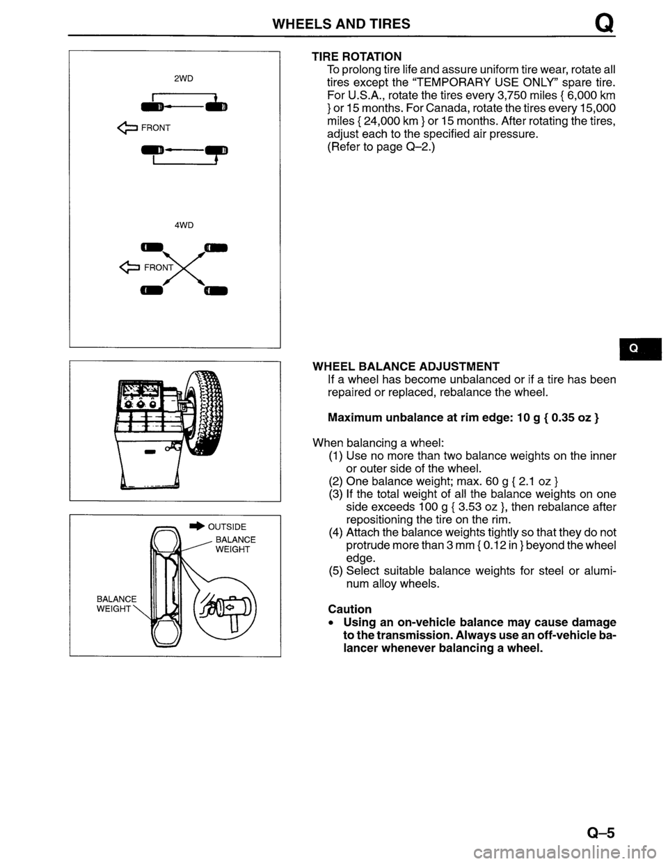 MAZDA MPV 1996  Workshop Manual 