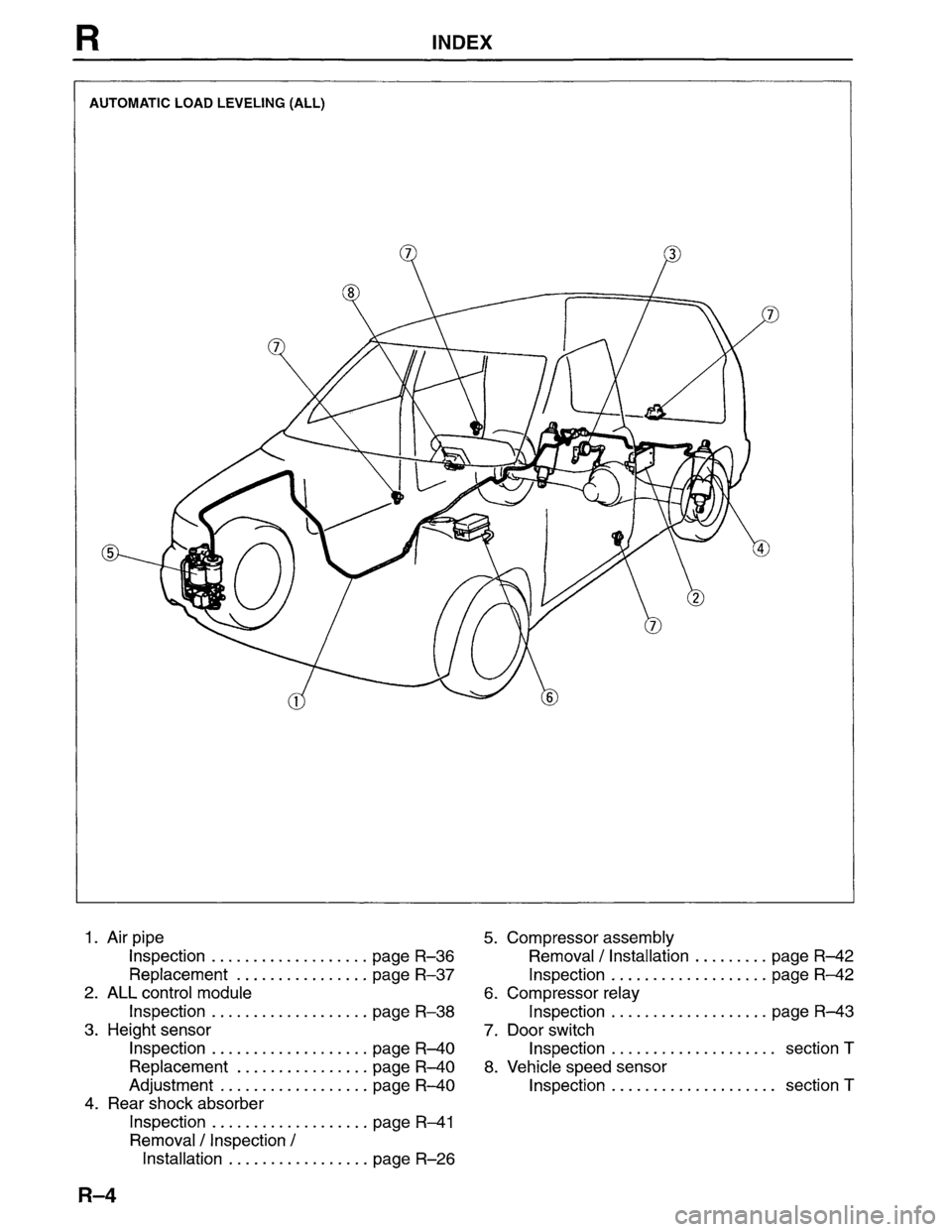 MAZDA MPV 1996  Workshop Manual 