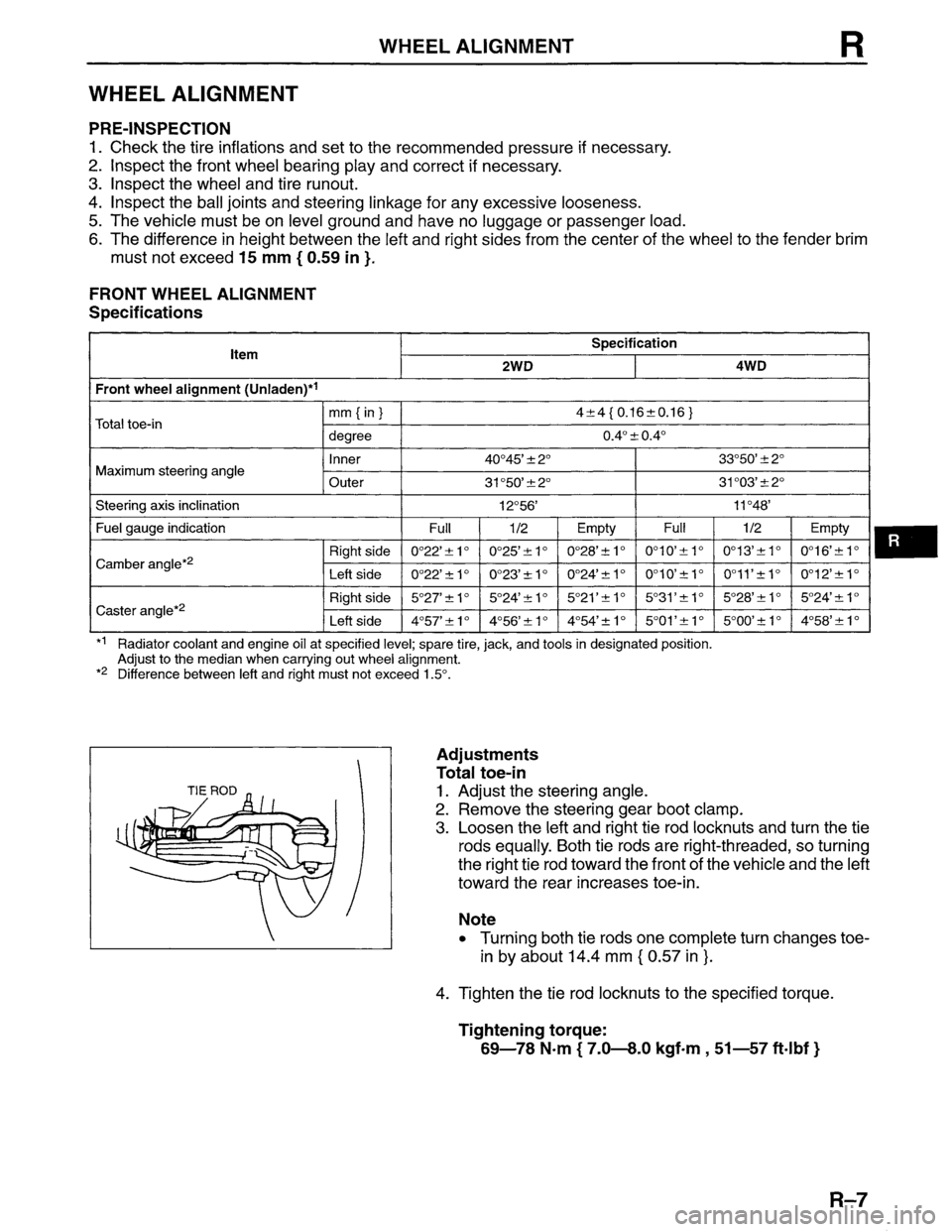 MAZDA MPV 1996  Workshop Manual 