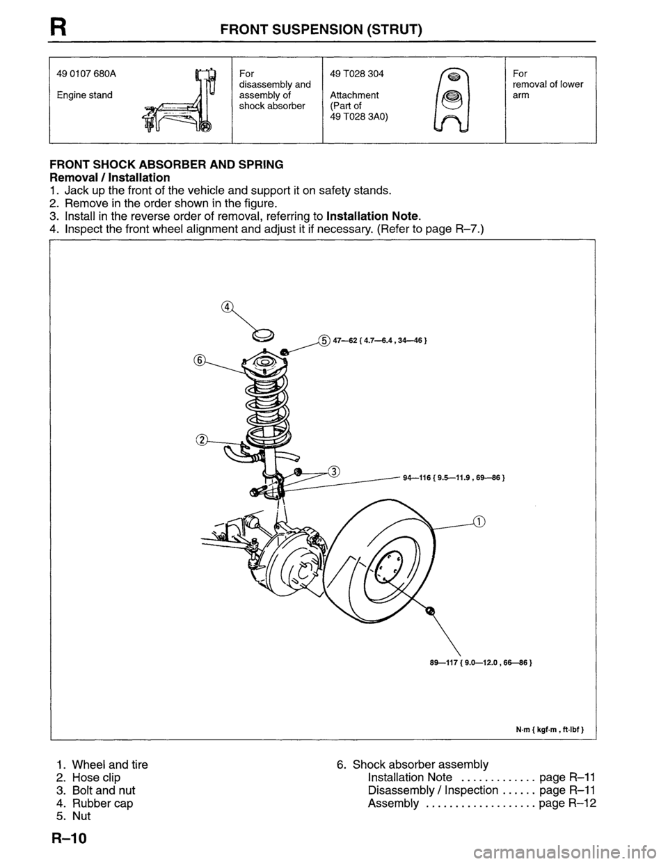 MAZDA MPV 1996  Workshop Manual 
