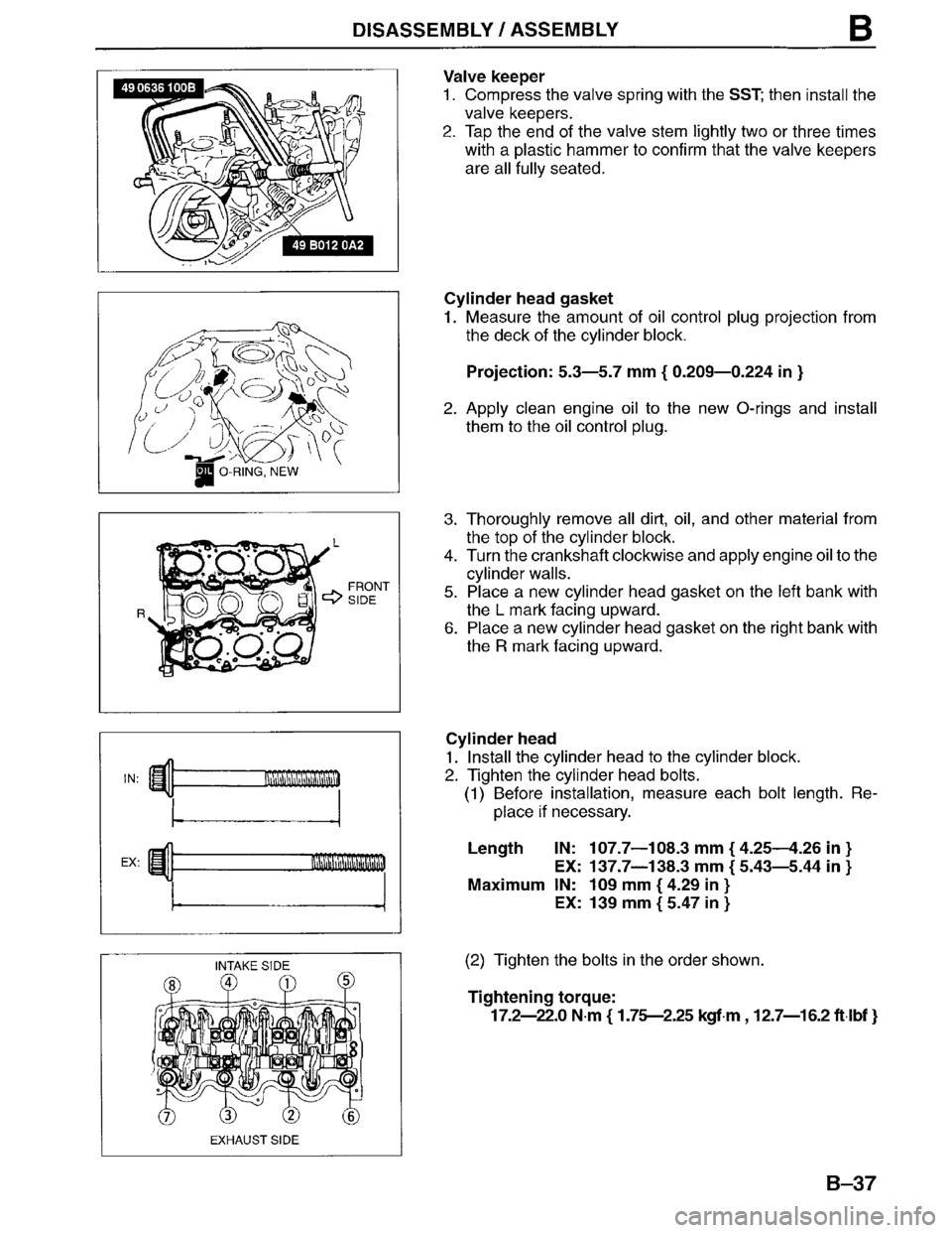 MAZDA MPV 1996  Workshop Manual 
