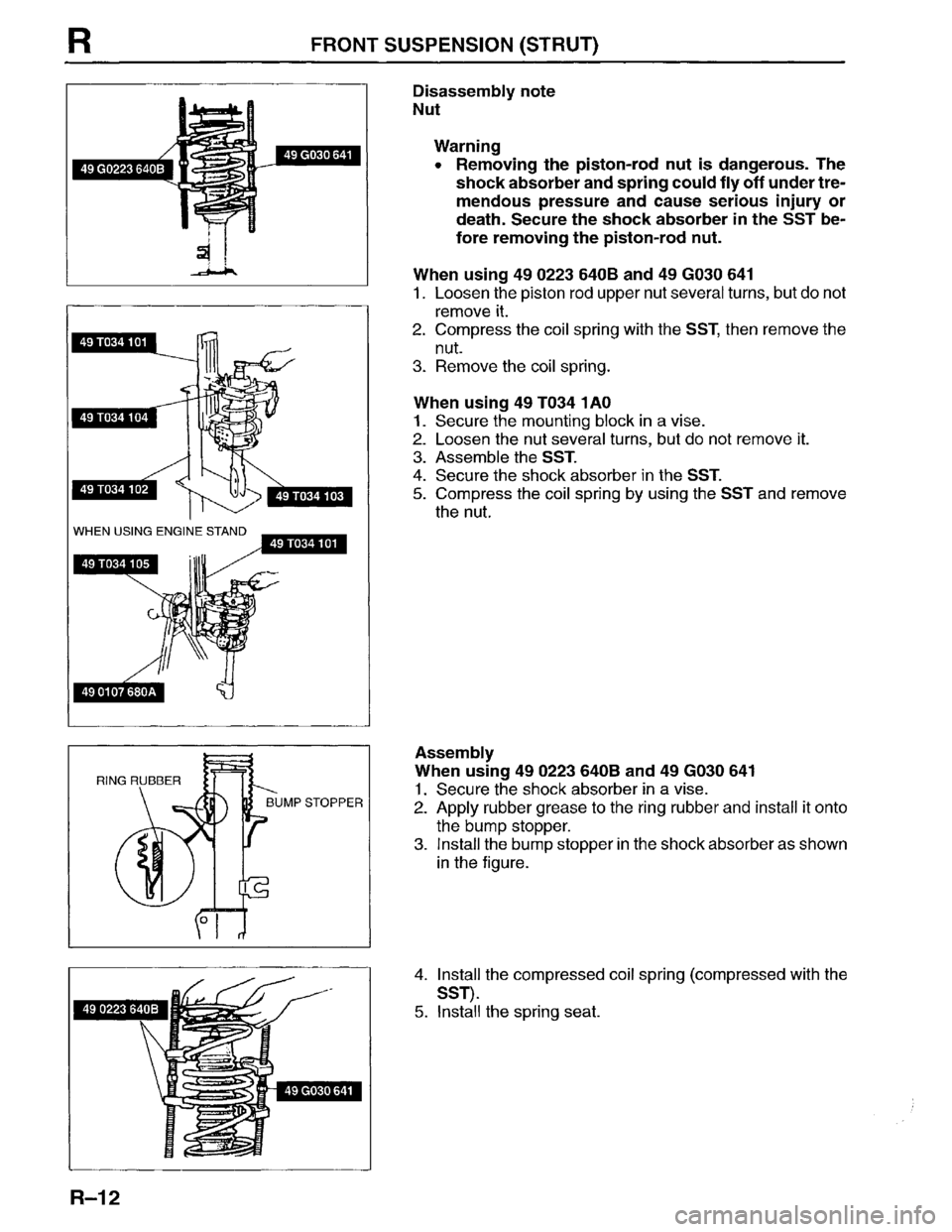 MAZDA MPV 1996  Workshop Manual 