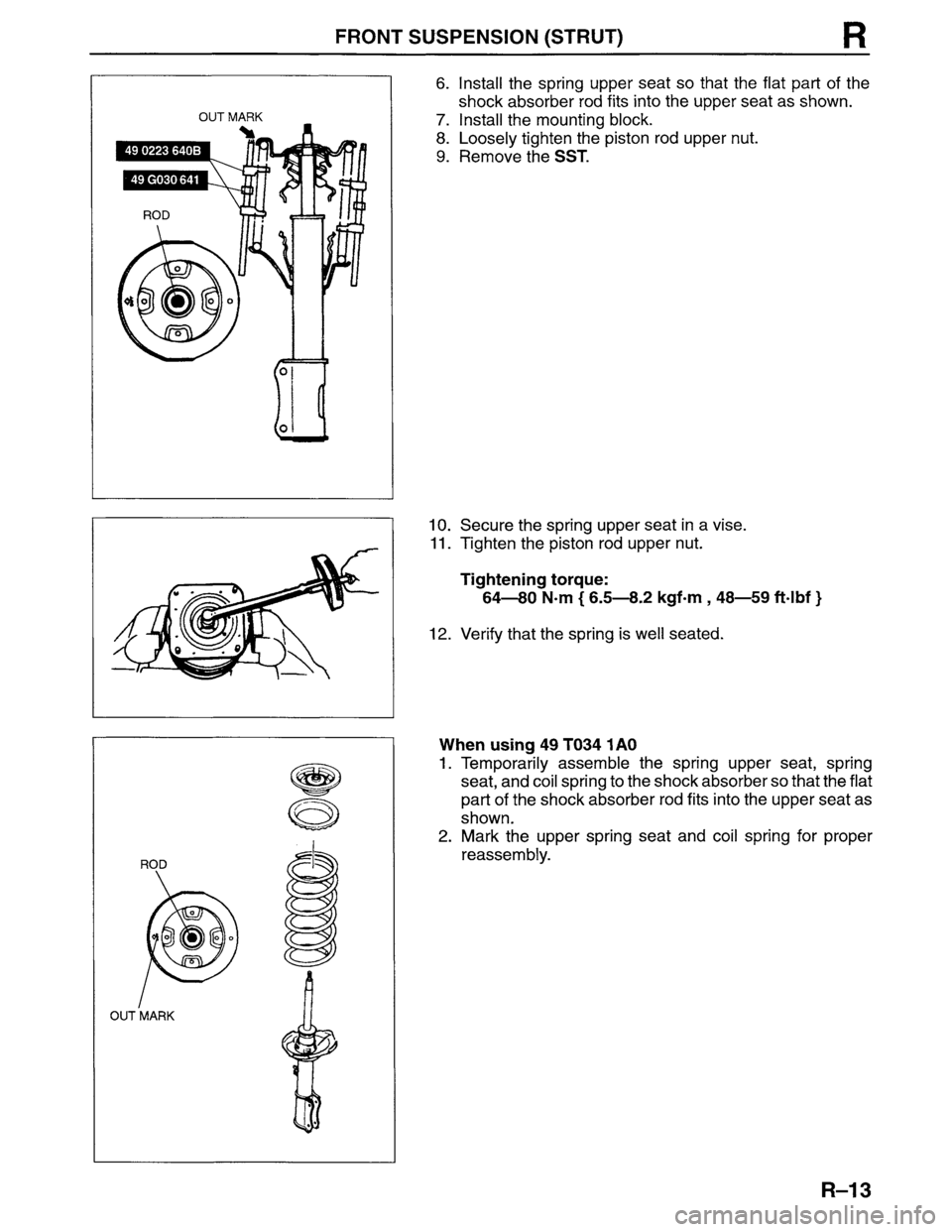 MAZDA MPV 1996  Workshop Manual 