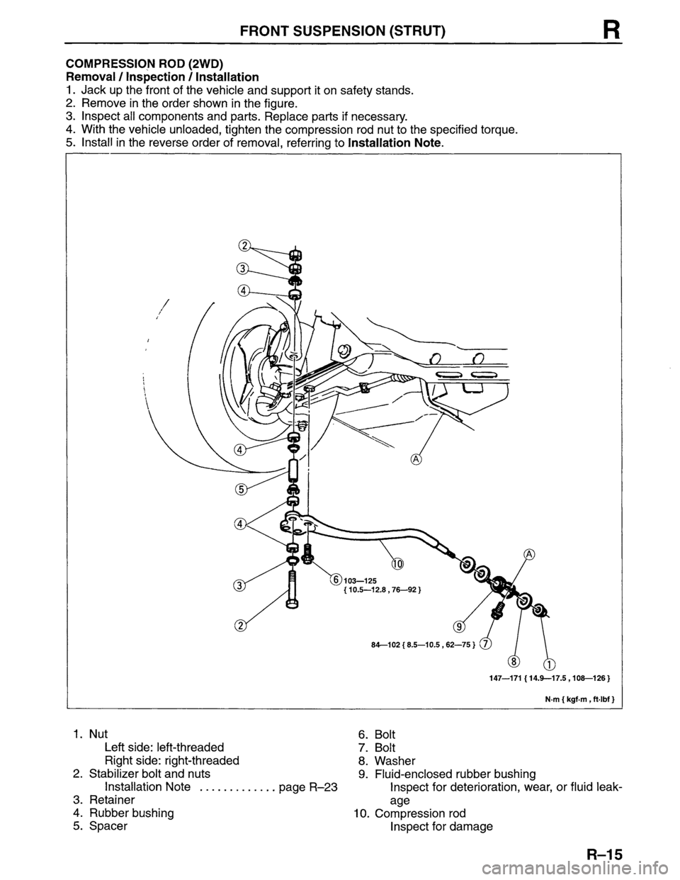 MAZDA MPV 1996  Workshop Manual 