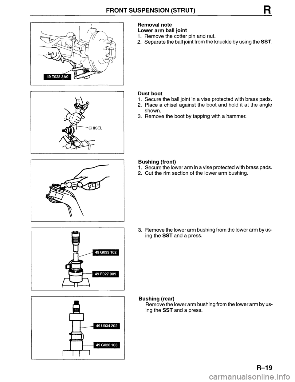MAZDA MPV 1996  Workshop Manual 