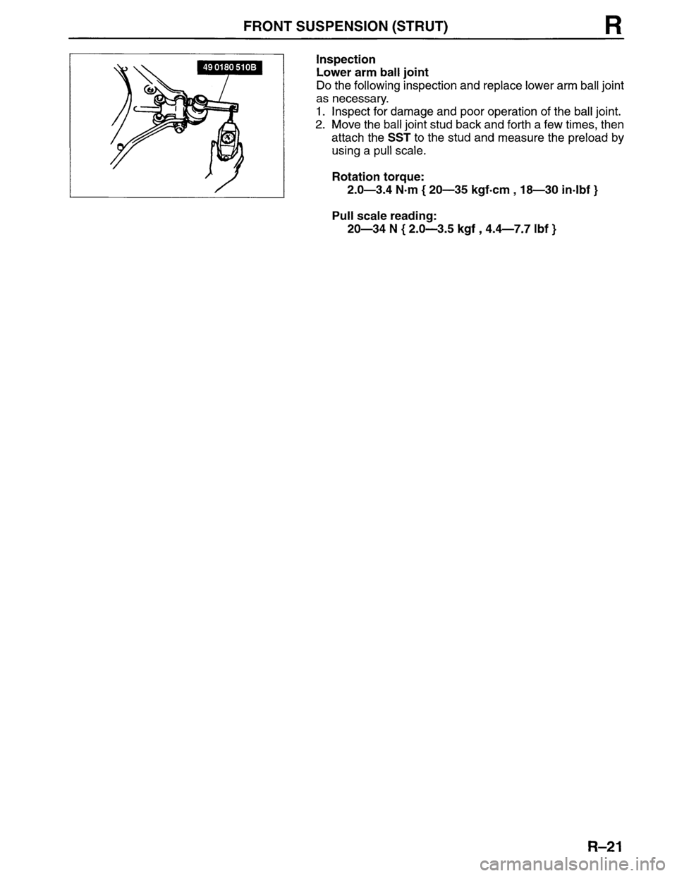 MAZDA MPV 1996  Workshop Manual 