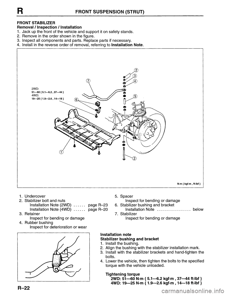 MAZDA MPV 1996  Workshop Manual 
