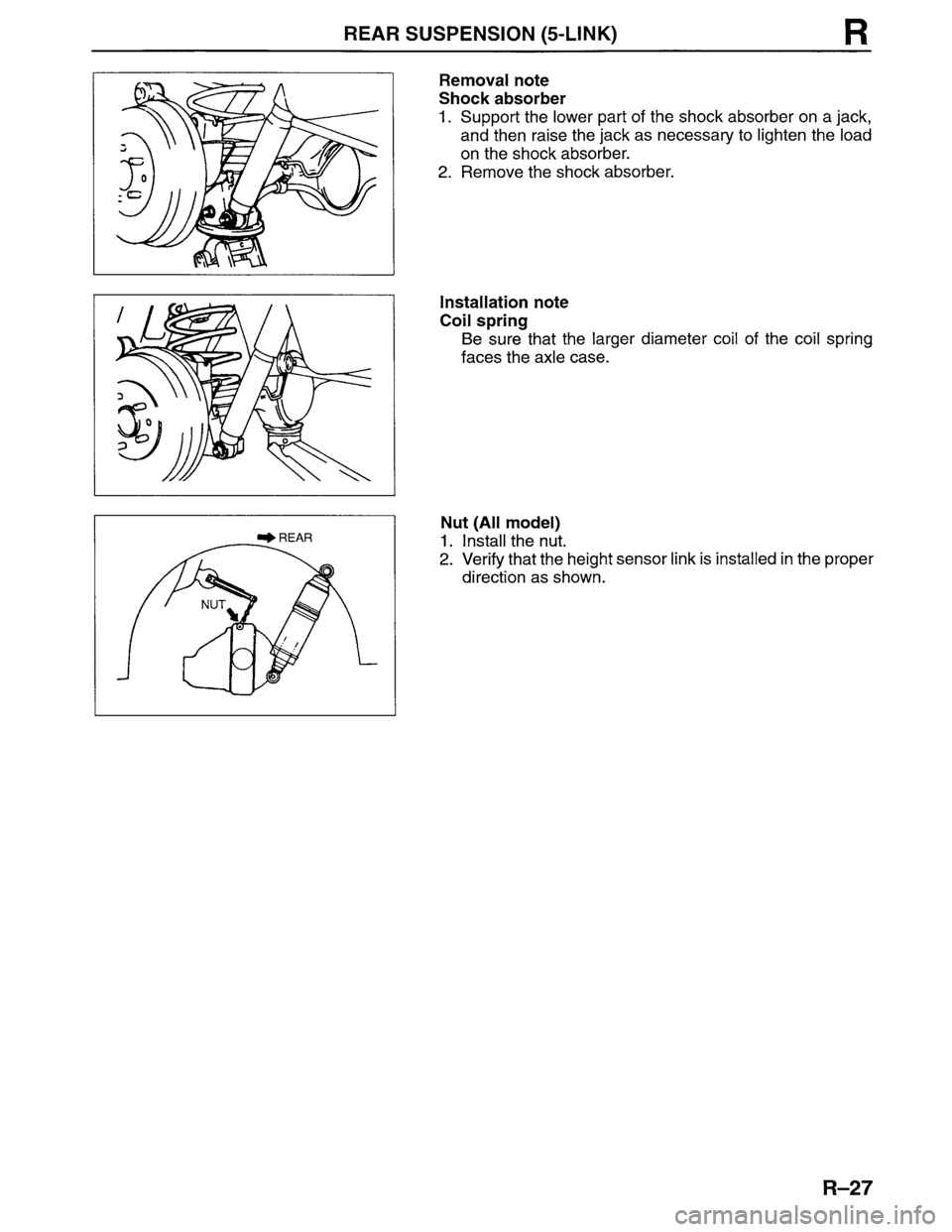 MAZDA MPV 1996  Workshop Manual 