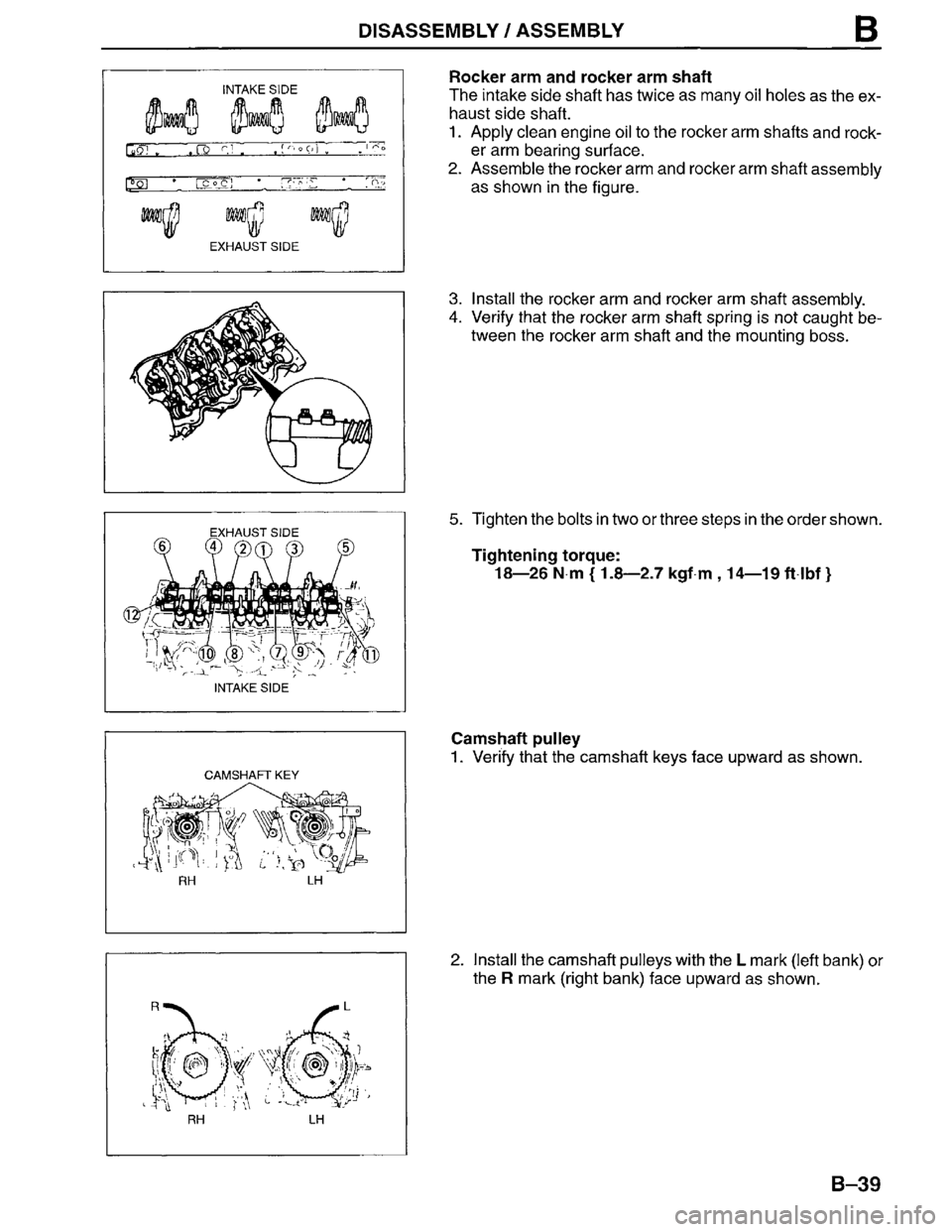 MAZDA MPV 1996  Workshop Manual 