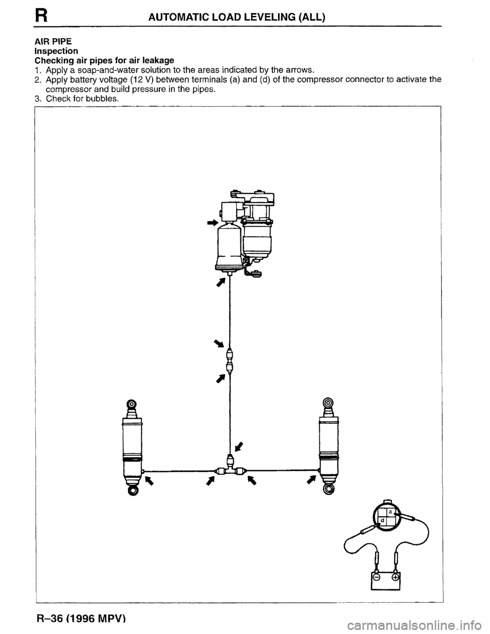 MAZDA MPV 1996  Workshop Manual 