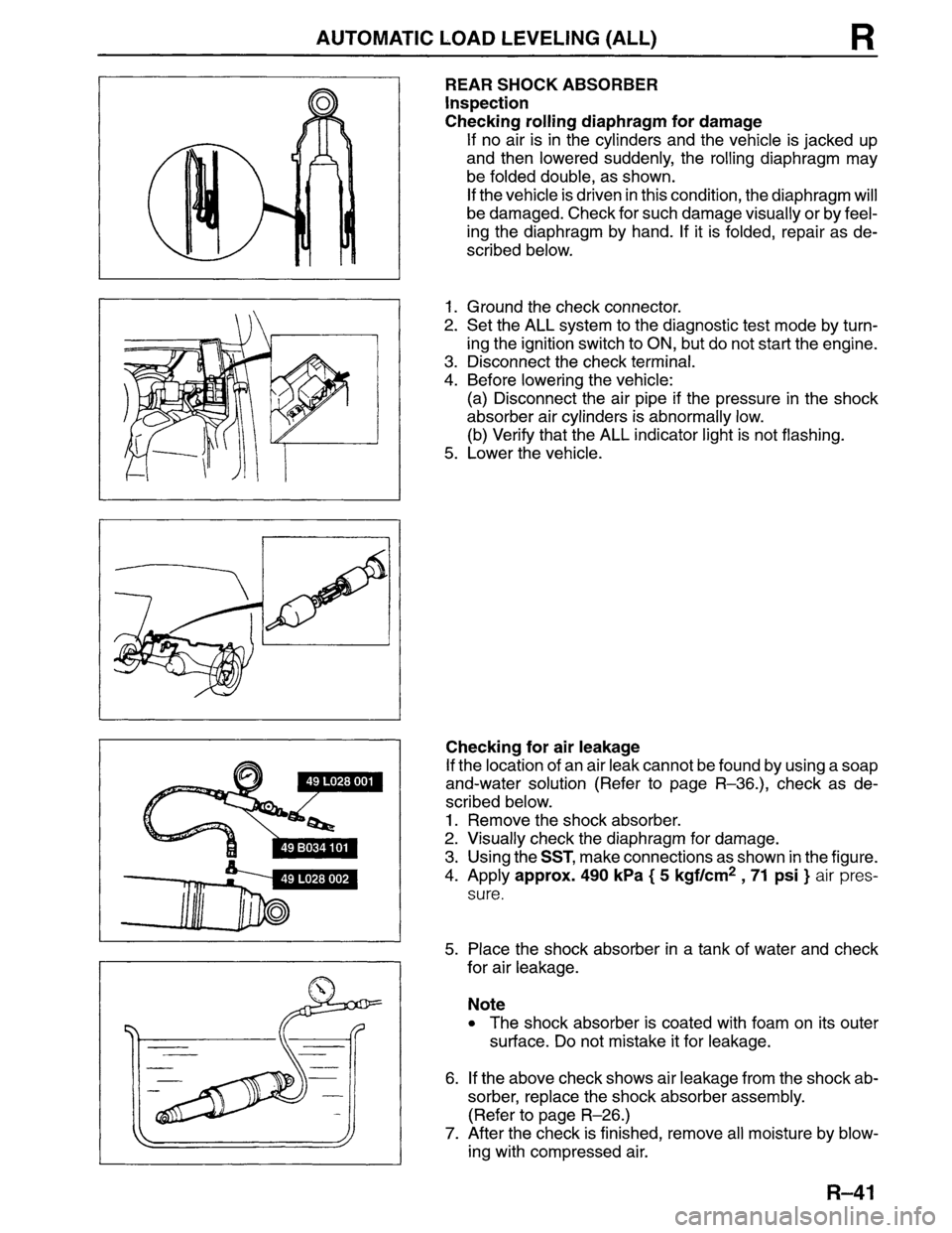 MAZDA MPV 1996  Workshop Manual 