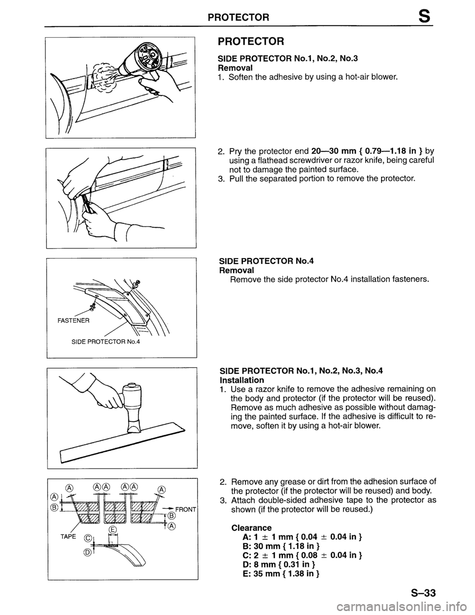 MAZDA MPV 1996  Workshop Manual 