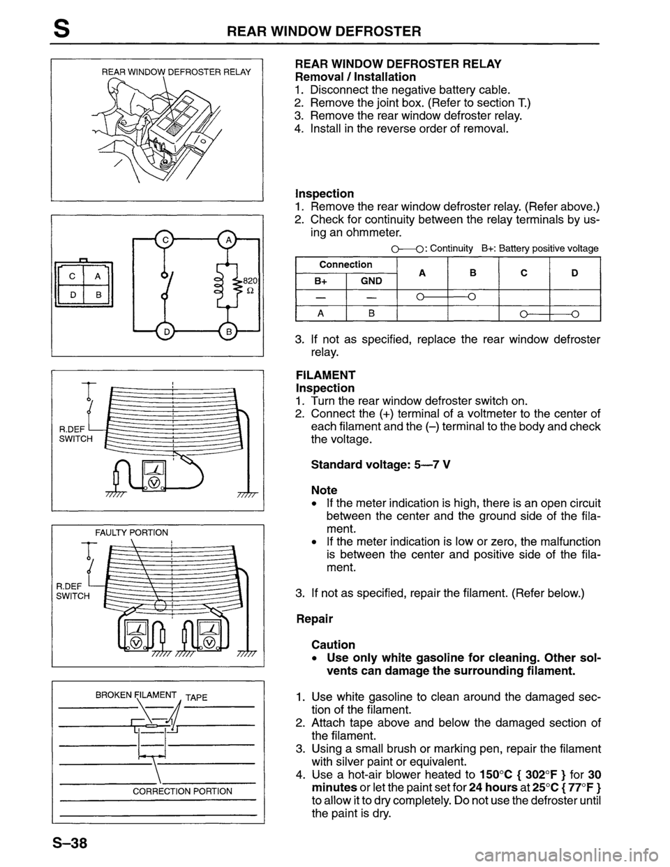 MAZDA MPV 1996  Workshop Manual 