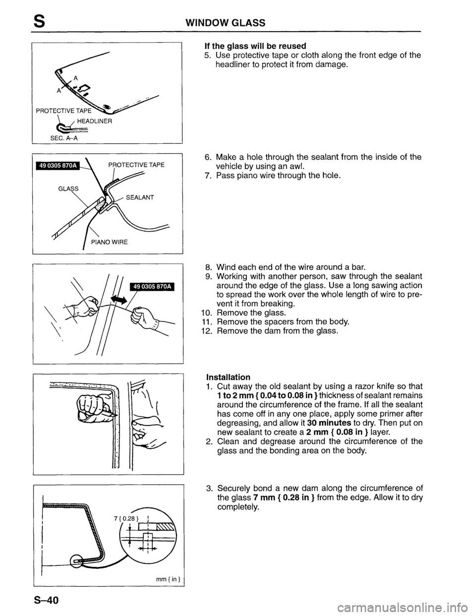 MAZDA MPV 1996  Workshop Manual 