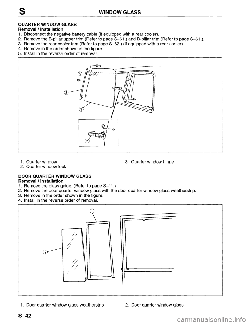 MAZDA MPV 1996  Workshop Manual 