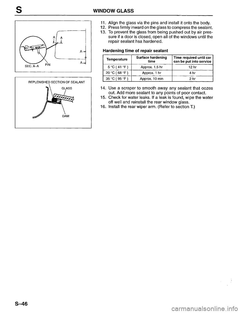 MAZDA MPV 1996  Workshop Manual 