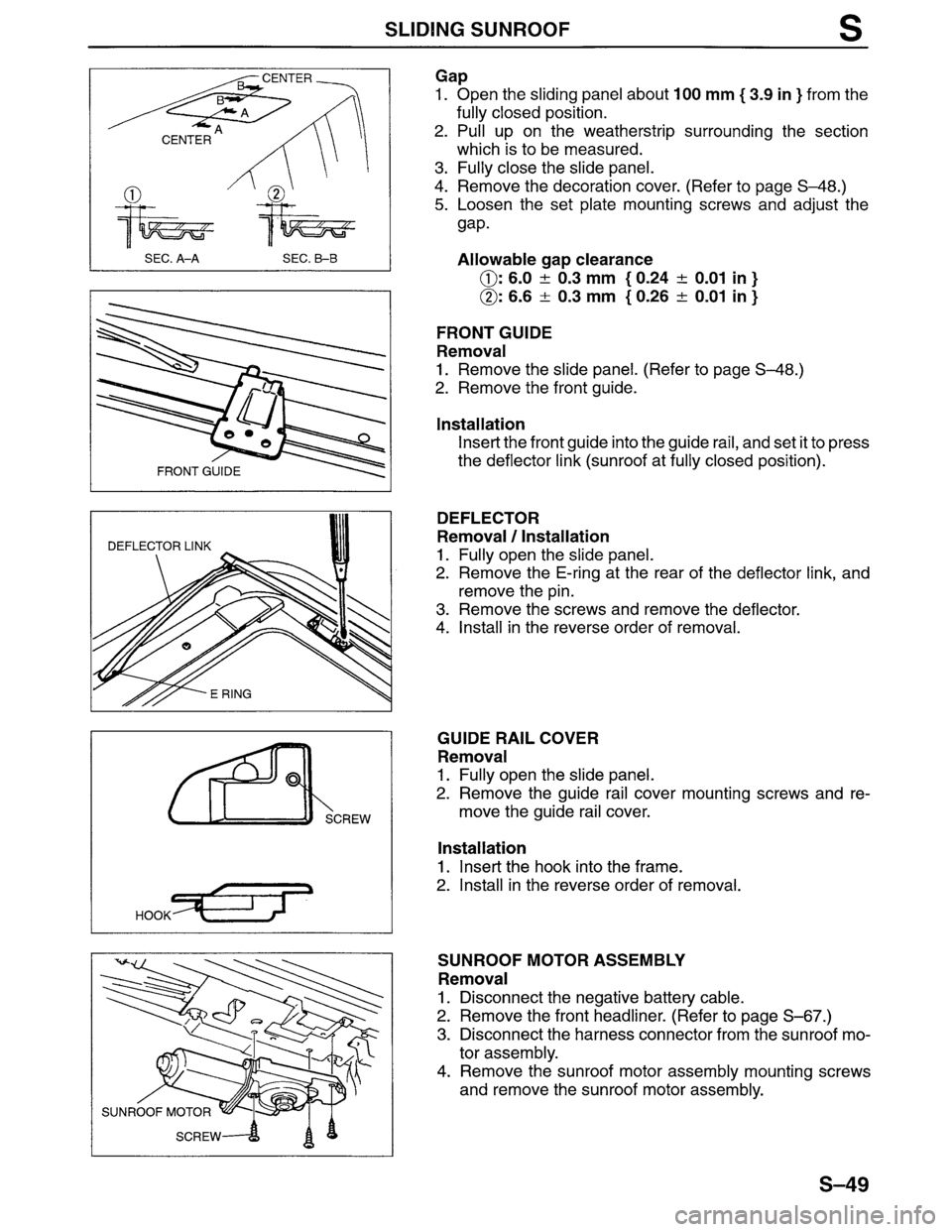 MAZDA MPV 1996  Workshop Manual 