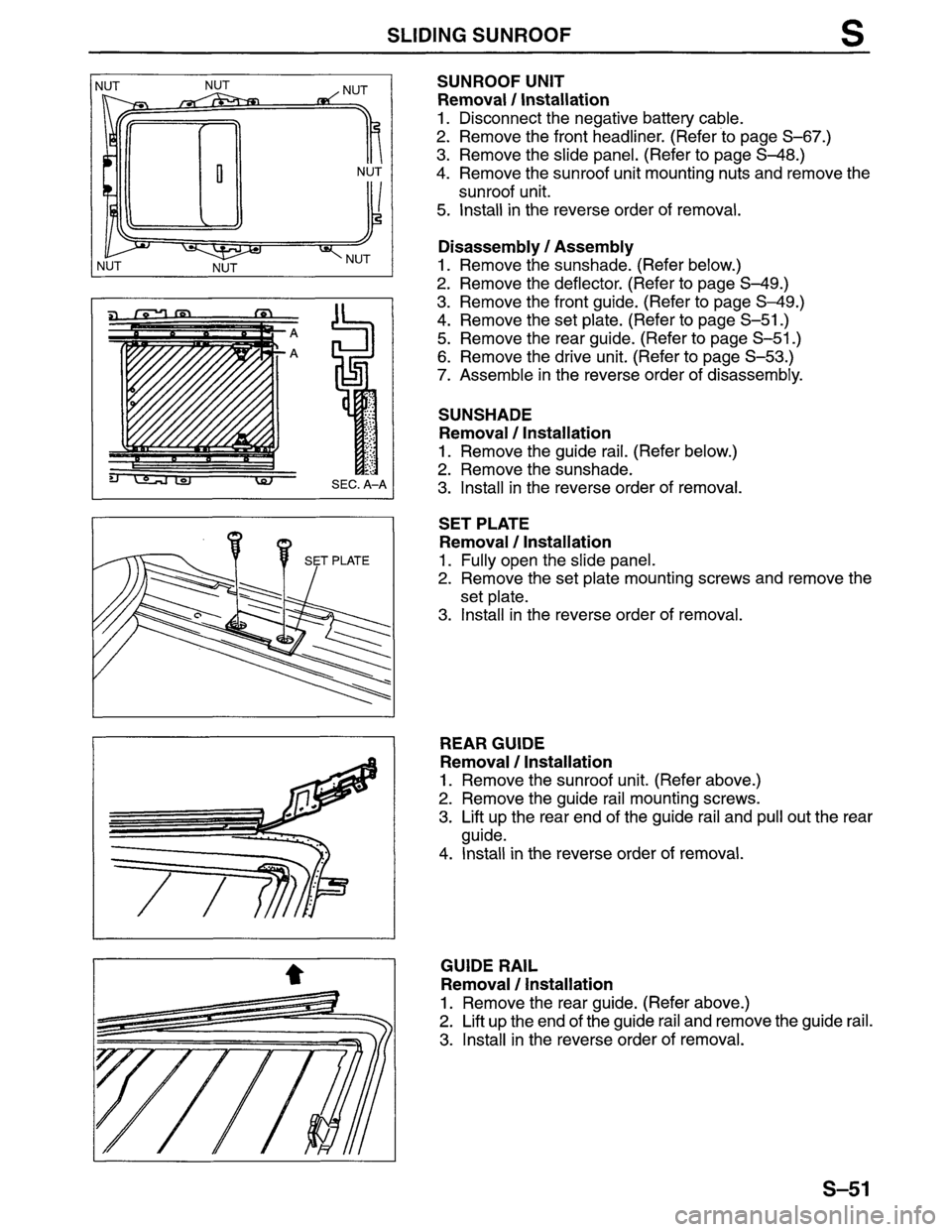 MAZDA MPV 1996  Workshop Manual 