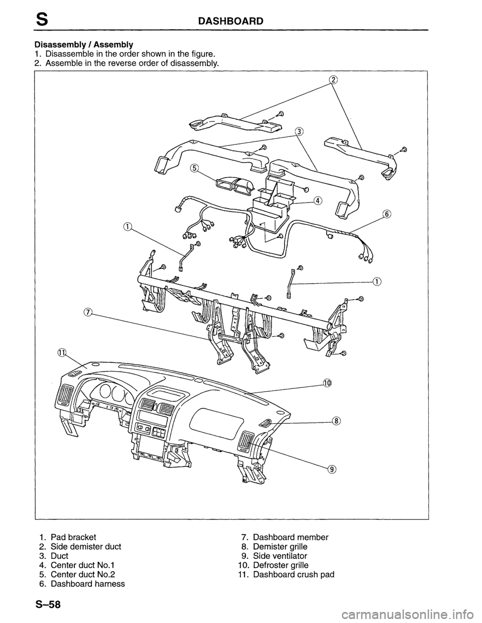 MAZDA MPV 1996  Workshop Manual 