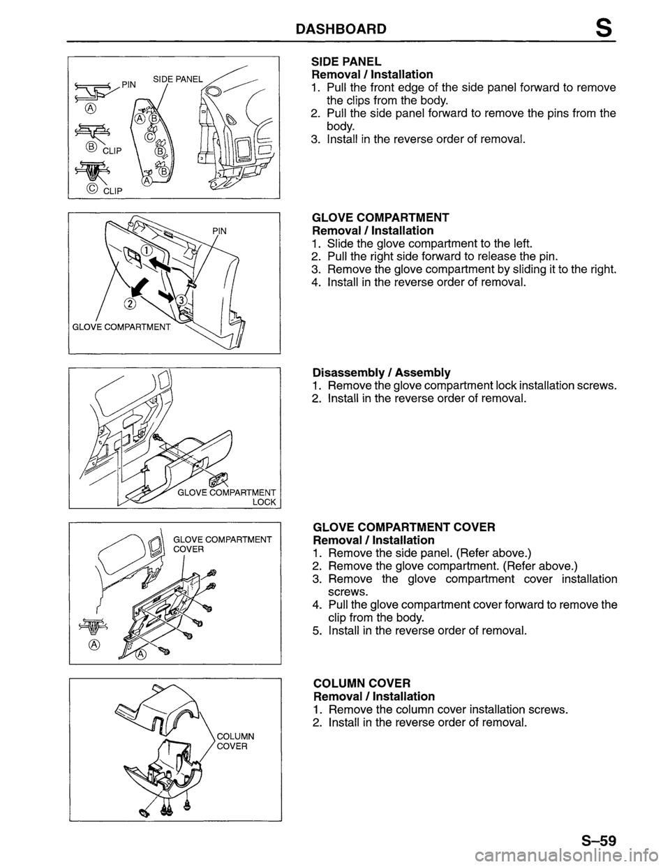 MAZDA MPV 1996  Workshop Manual 