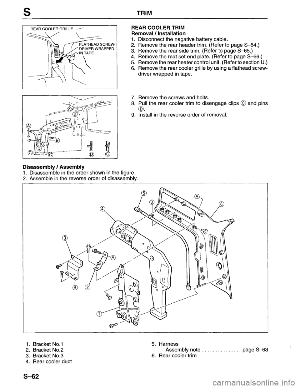 MAZDA MPV 1996  Workshop Manual 