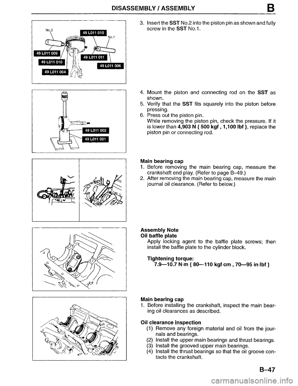 MAZDA MPV 1996  Workshop Manual 