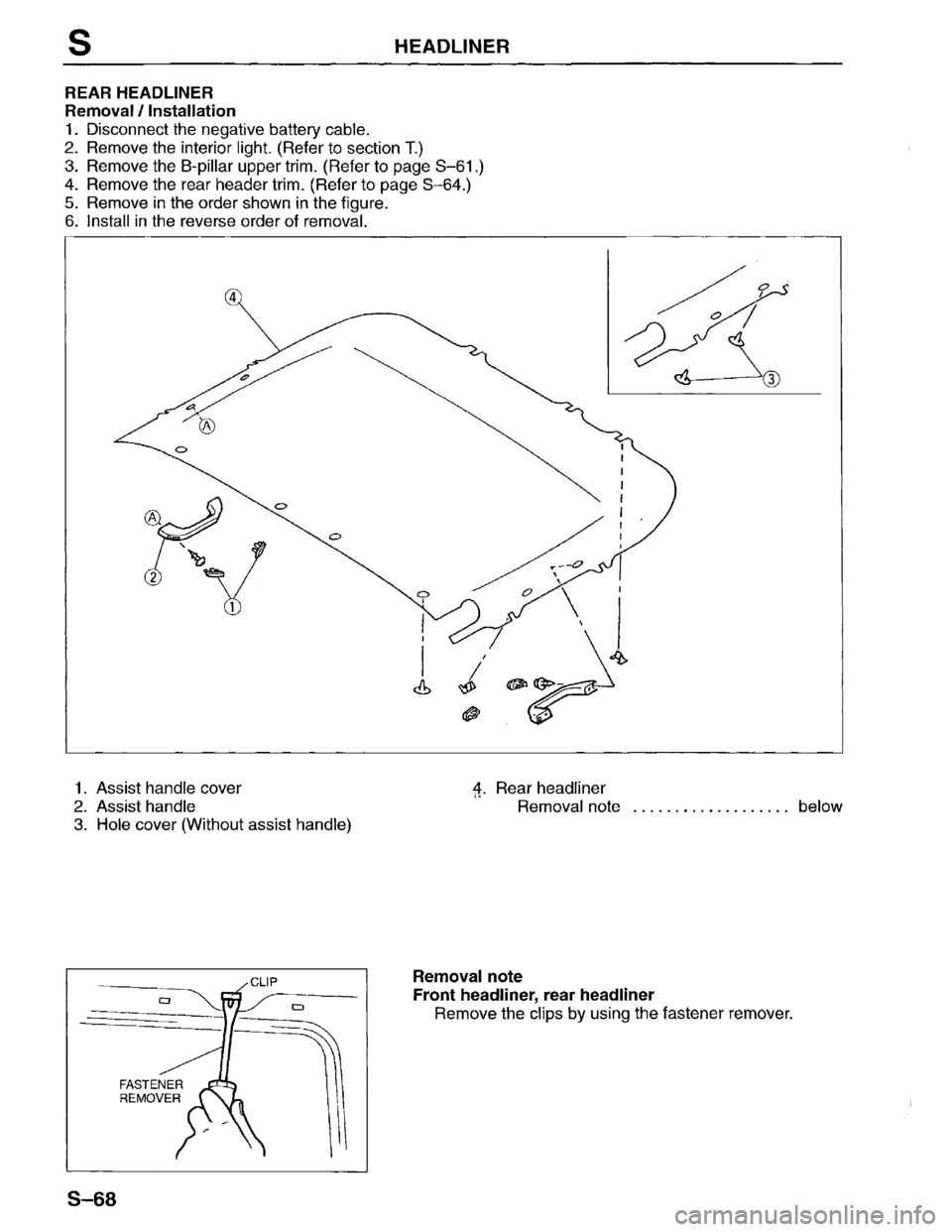 MAZDA MPV 1996  Workshop Manual 