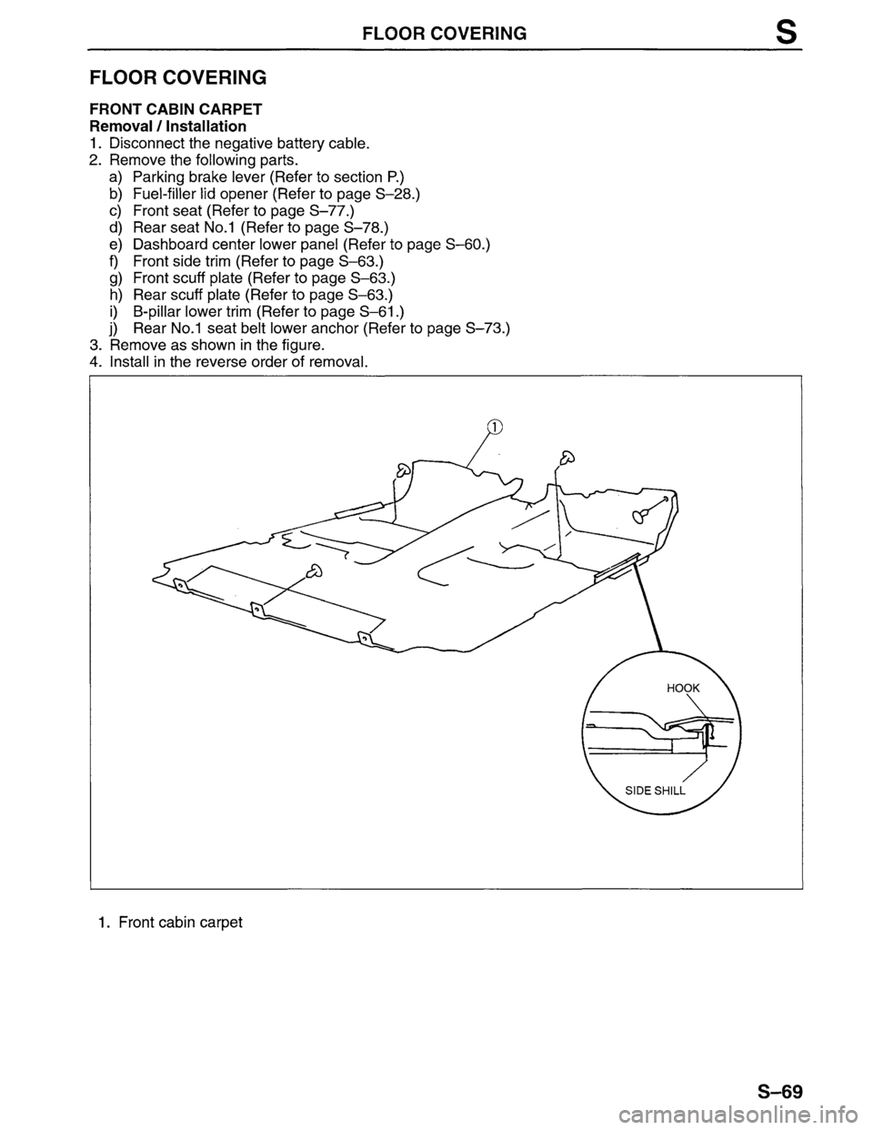 MAZDA MPV 1996  Workshop Manual 