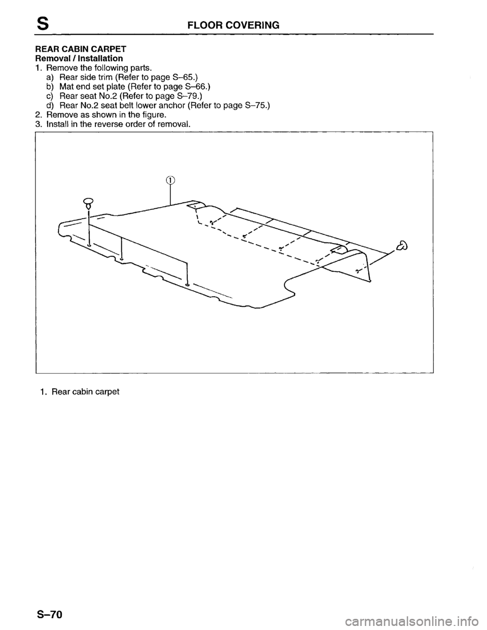 MAZDA MPV 1996  Workshop Manual 