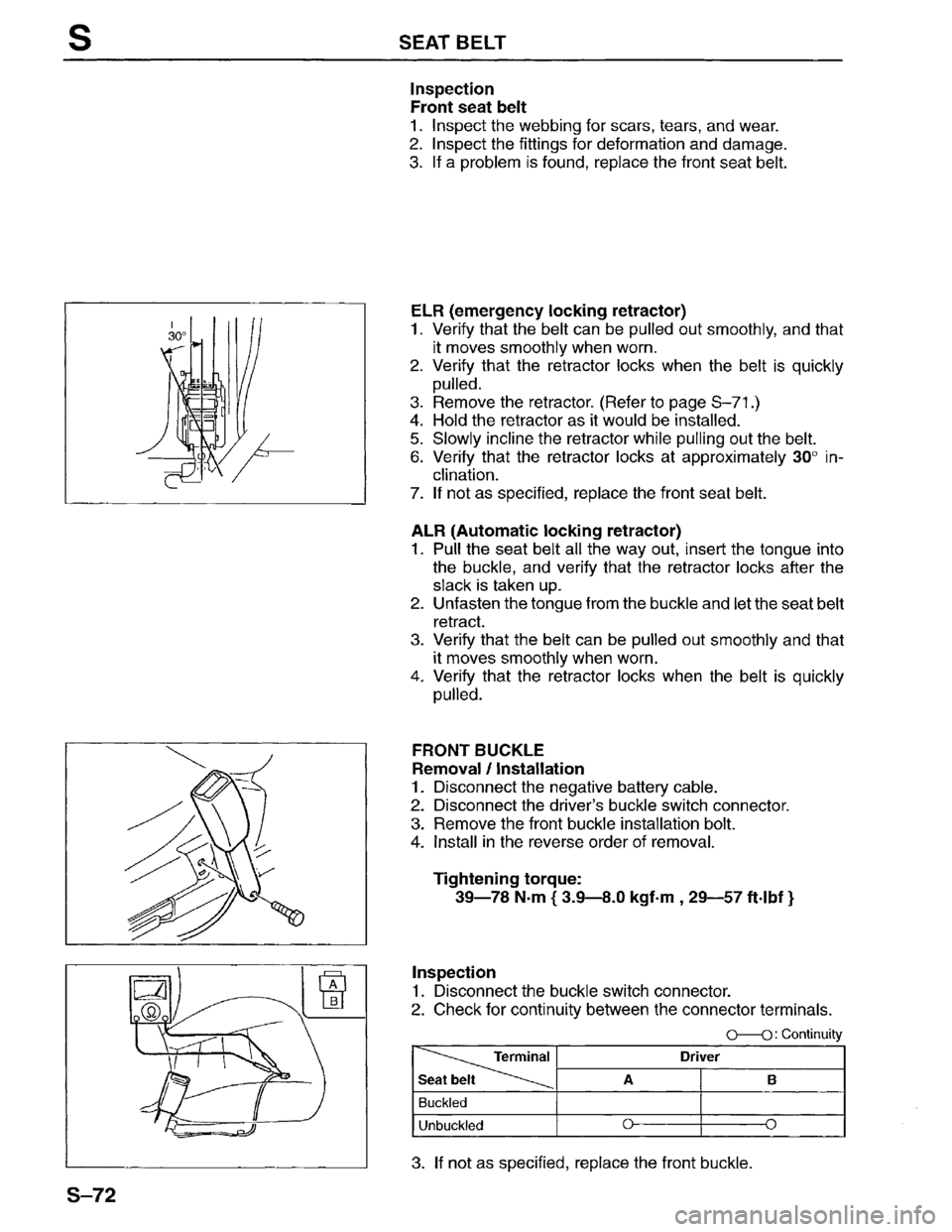MAZDA MPV 1996  Workshop Manual 