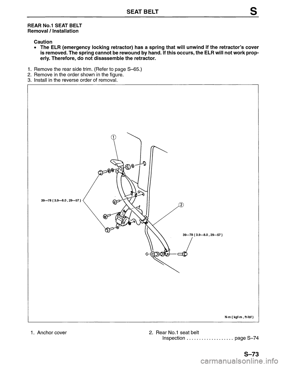 MAZDA MPV 1996  Workshop Manual 