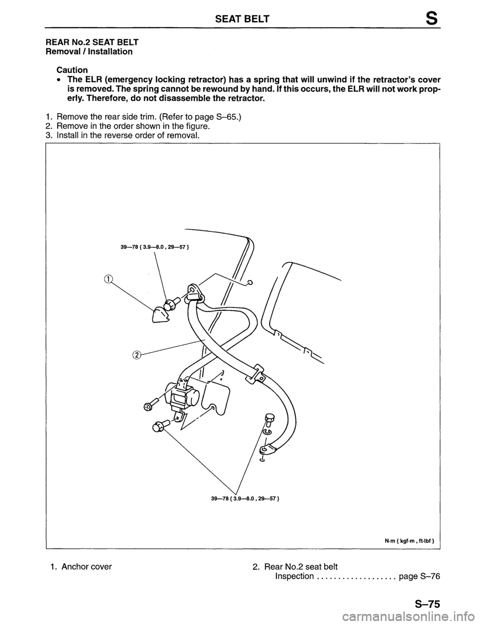 MAZDA MPV 1996  Workshop Manual 