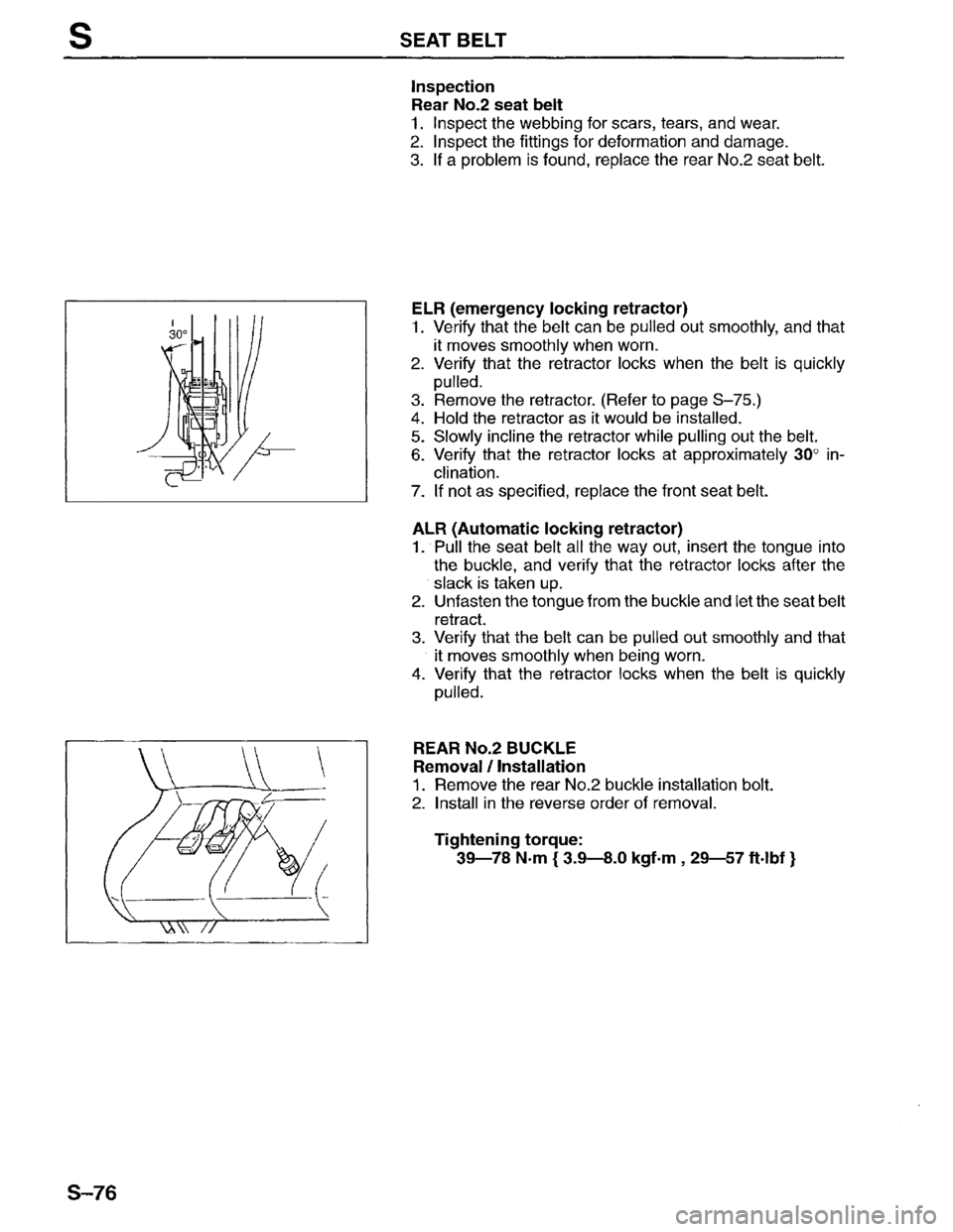 MAZDA MPV 1996  Workshop Manual 