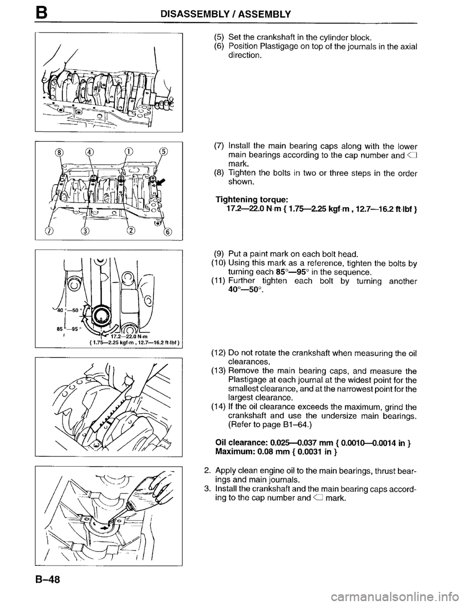 MAZDA MPV 1996  Workshop Manual 